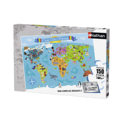 Nathan 150 Piezas de un rompecabezas - Mapa del mundo - 86806