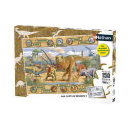 Nathan Puzzle-Les Espèces de dinosaures-150 Piezas, 86836