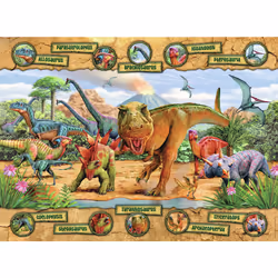 Nathan Puzzle-Les Espèces de dinosaures-150 Piezas, 86836 - Vista aggiuntiva 4