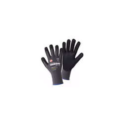 Guanti NONE STICKY FOAM, grigio / nero, conf. da 12 paia, taglia 8 (M). Fornitura = montato. Rivestimento = 100% nylon con ri ...