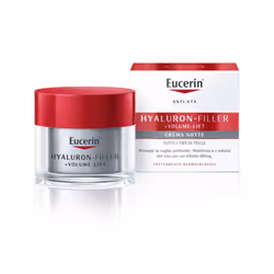 Eucerin Hyaluron-Filler+Volume-Lift Notte crema antirughe Pelle Normale 50 ml, Integratore di volume per il trattamento nottu ...