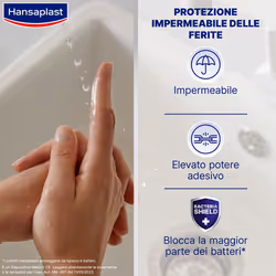 Hansaplast Cerotti Aqua Protect, impermeabili extra adesivi, 20 pezzi in 2 formati assortiti pz Cerotto