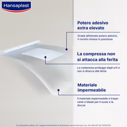Hansaplast Cerotti Aqua Protect, impermeabili extra adesivi, 20 pezzi in 2 formati assortiti pz Cerotto