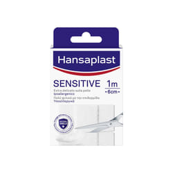 Hansaplast Cerotti Sensitive, delicati in striscia pelli sensibili, 1 da m x 6 cm Cerotto
