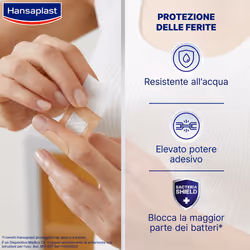 Hansaplast Cerotti Universal, Impermeabili e traspiranti per tutte le ferite, 20 pezzi in 4 formati pz Cerotto