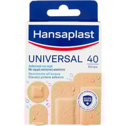 Hansaplast Cerotti Universal, Impermeabili e traspiranti per tutte le ferite, 40 pezzi in 4 formati 1 pz Cerotto