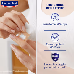 Hansaplast Cerotti Universal, Impermeabili e traspiranti per tutte le ferite, 40 pezzi in 4 formati 1 pz Cerotto