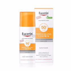 Eucerin Photoaging Control Sun Fluid SPF 50 50 ml, Per proteggere la pelle dalle scottature solari e dai danni provocati dal  ...