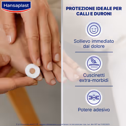 Hansaplast Cerotti Paracalli Piedi Piccoli, calli piedi autoadesivi e callifughi, 20 pezzi pz Cerotto