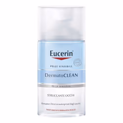 Eucerin Dermatoclean Struccante Occhi Warerproof è un detergente delicato studiato per tutti i tipi di pelle e indicato per r ...