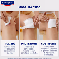 Hansaplast Compressa Soft, Garze sterili per ferite postoperatorie, 10 pezzi da 7,5 x cm pz Cerotto - Vista aggiuntiva 4
