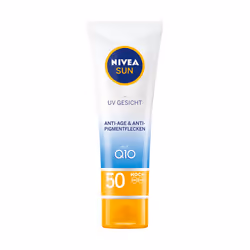 NIVEA UV Face Anti-Age Sun Cream SPF 50 Crema per la protezione solare Viso Adulti