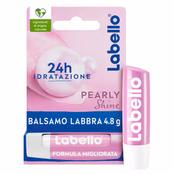 Labello Pearly Shine 4.8 g, Burrocacao labbra colorato e nutriente con Estratti di Perla Seta 5,5 ml Rossetto