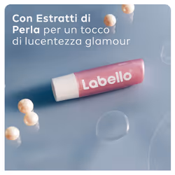 Labello Pearly Shine 4.8 g, Burrocacao labbra colorato e nutriente con Estratti di Perla Seta 5,5 ml Rossetto