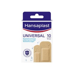 Hansaplast Cerotti Universal, Impermeabili e traspiranti per tutte le ferite, 10 pezzi in 2 formati pz Cerotto