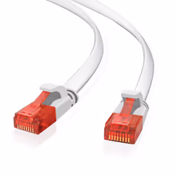 Helos 263023, 10 m, Cat6, U/UTP (UTP), RJ-45, RJ-45, Rosso, Bianco