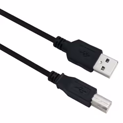 Helos 288302, 0,5 m, USB A, USB B, USB 2.0, Nero