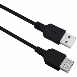 Helos 288309, 0,5 m, USB A, USB A, USB 2.0, Nero