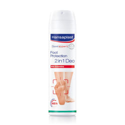 Hansaplast Deodorante Foot Protection 2in1 150 ml, piedi spray senza alluminio ml Spray