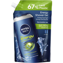 NIVEA MEN Energy 500 ml Gel doccia Uomo Corpo, viso e capelli
