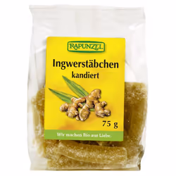 Rapunzel - Bastoncini di zenzero candito 75 g
