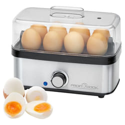 ProfiCook PC-EK 1275 8 uovo/uova 400 W Nero, Acciaio inox