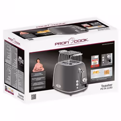 ProfiCook PC-TA 1193 2 fetta/e 815 W Antracite, Acciaio inox - Vista aggiuntiva 5