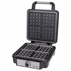 ProfiCook PC-WA 1241 4 waffle 1200 W Nero, Acciaio inox