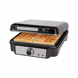 ProfiCook PC-WA 1241 4 waffle 1200 W Nero, Acciaio inox