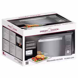 ProfiCook PC-MWG 1204 Specchio, Acciaio inox Microonde con grill Superficie piana 23 L 800 W - Vista aggiuntiva 4