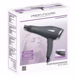 ProfiCook PC-HT 3045 asciuga capelli 2200 W Antracite, Argento