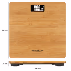 ProfiCare PC-PW 3103 Quadrato Bamboo Bilancia pesapersone elettronica - Vista aggiuntiva 6