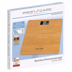 ProfiCare PC-PW 3103 Quadrato Bamboo Bilancia pesapersone elettronica - Vista aggiuntiva 7