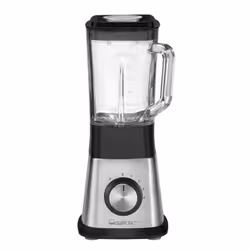 Clatronic UM 3644, Frullatore da tavolo, 1,5 L, 650 W, Nero, Argento