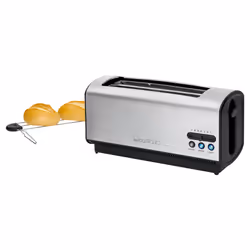Clatronic TA 3687 7 4 fetta/e 1200 W Nero, Acciaio inox