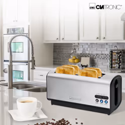 Clatronic TA 3687 7 4 fetta/e 1200 W Nero, Acciaio inox - Vista aggiuntiva 4
