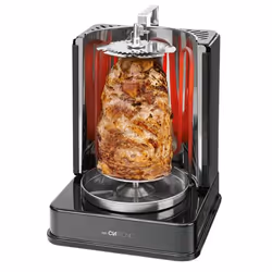Clatronic DVG 3686, 1400 W, Grill, Elettrico, Nero, Rotondo, 220 - 240 V