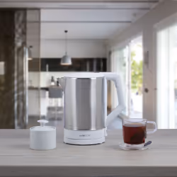 Clatronic WKS 3692 bollitore elettrico 1,5 L 2200 W Acciaio inox, Bianco - Vista aggiuntiva 4