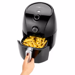 Clatronic FR 3698 H Singolo 1,5 L Indipendente 900 W Friggitrice ad aria calda Nero