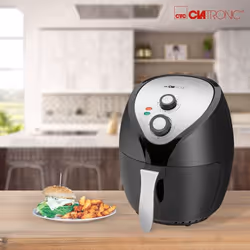Clatronic FR 3699 H Singolo 3,6 L Indipendente 1400 W Friggitrice ad aria calda Nero, Argento - Vista aggiuntiva 4