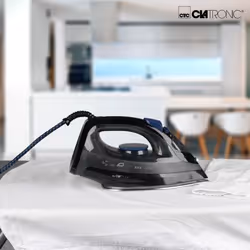 Clatronic DB 3703 ferro da stiro Ferro da stiro a secco e a vapore Acciaio inossidabile 1800 W Nero, Grigio - Vista aggiuntiva 5