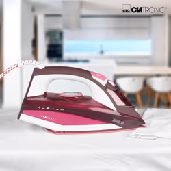 Clatronic DB 3705 Ferro a vapore Piastra in Ceramica 2600 W Rosa - Vista aggiuntiva 4