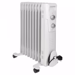 Clatronic RA 3736, Riscaldatore ambiente elettrico a olio, Olio, Interno, Pavimento, Bianco, Operazione