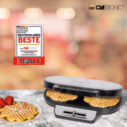 Clatronic 263934 piastra per waffle 2 waffle 1200 W Grigio - Vista aggiuntiva 4