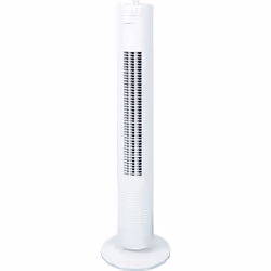 Clatronic TVL 3770, Ventilatore a torretta, Bianco, Pavimento, 75°, 2 h, AC