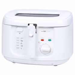 Clatronic FR 3771, Friggitrice, 2,5 L, 130 °C, 190 °C, Singolo, Bianco