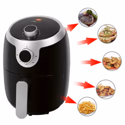 Clatronic FR 3769 H Singolo 1,8 L Indipendente 1000 W Friggitrice ad aria calda Nero, Acciaio inox - Vista aggiuntiva 5