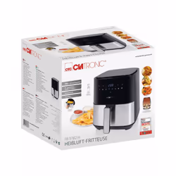 Clatronic FR 3782 H Singolo 5 L Indipendente 1450 W Friggitrice ad aria calda Nero, Acciaio inox - Vista aggiuntiva 4