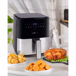 Clatronic FR 3782 H Singolo 5 L Indipendente 1450 W Friggitrice ad aria calda Nero, Acciaio inox - Vista aggiuntiva 5