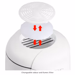 Clatronic FFR 2916 Singolo 1 L Indipendente 900 W Friggitrice Grigio, Bianco - Vista aggiuntiva 4